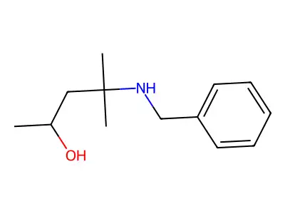 4-(Benzylamino)-4-methyl-2-pentanol structure