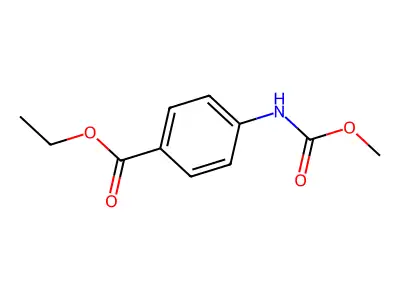 Ethyl 4-[(methoxycarbonyl)amino]benzoate structure