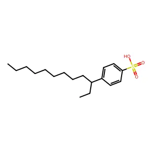 4-(1-乙基癸基)苯磺酸 structure