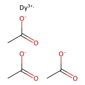 Acetic acid;dysprosium structure