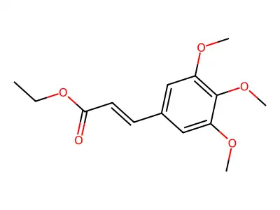 Ethyl 3,4,5-trimethoxycinnamate structure