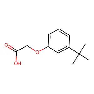 2-(3-叔丁基苯氧基)乙酸 structure