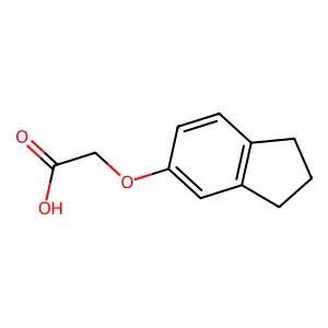 ((2,3-二氢-1H-茚-5-基)氧基)乙酸 structure