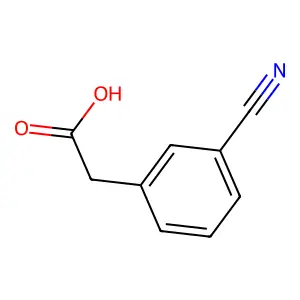 2-(3-Cyanophenyl)acetic acid structure