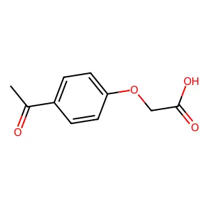 (对乙酰基苯氧基)乙酸 structure