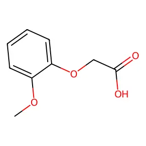 2-(2-甲氧基苯氧基)乙酸 structure
