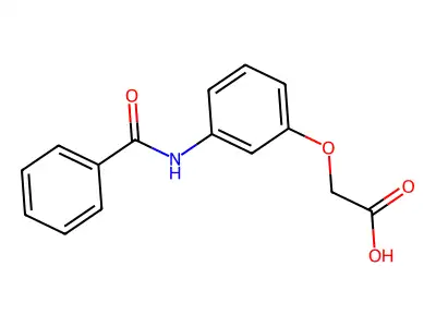 2-(3-Benzamidophenoxy)acetic acid structure