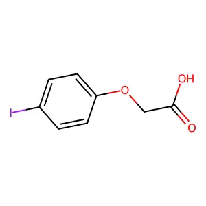 4-碘苯氧乙酸 structure