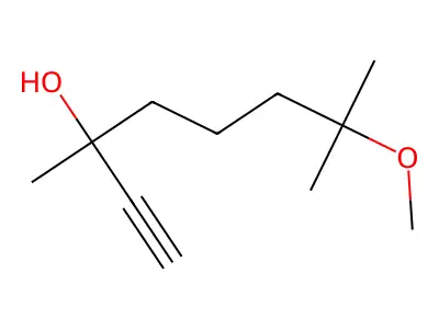 7-Methoxy-3,7-dimethyloct-1-yn-3-ol structure