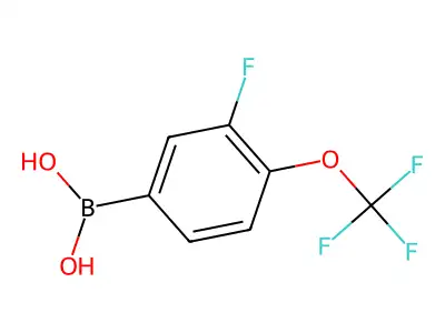 3-Fluoro-4-(trifluoromethoxy)benzeneboronic acid structure