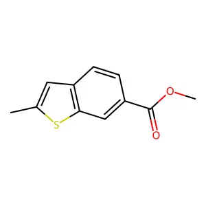 Benzo(b)thiophene-6-carboxylic acid, 2-methyl-, methyl ester structure