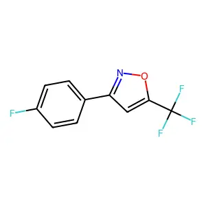 3-(4-Fluorophenyl)-5-(trifluoromethyl)-1,2-oxazole structure