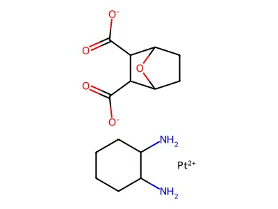 Platinum, (1,2-cyclohexanediammine-kappaN,kappaN')(7-oxabicyclo(2.2.1)heptane-2,3-dicarboxylato(2-)-kappaO2,kappaO3)-, (SP-4-2-1(exo,exo),2(trans))- structure