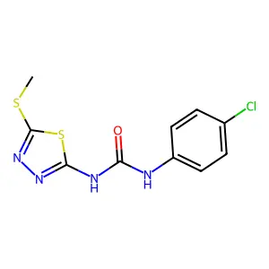 1-(4-Chlorophenyl)-3-(5-methylsulfanyl-1,3,4-thiadiazol-2-yl)urea structure