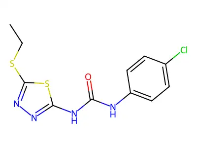 1-(4-Chlorophenyl)-3-(5-(ethylthio)-1,3,4-thiadiazol-2-yl)urea structure