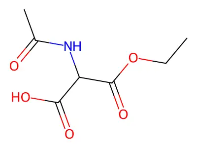 2-Acetamido-3-ethoxy-3-oxopropanoic acid structure