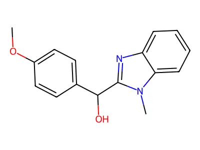 (4-Methoxyphenyl)-(1-methylbenzimidazol-2-yl)methanol structure