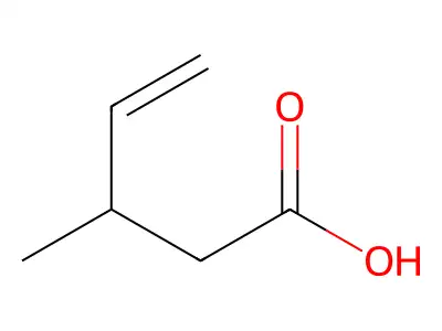 3-Methyl-4-pentenoic acid structure