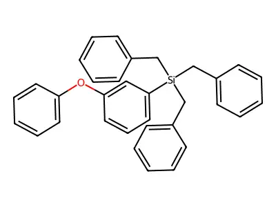 (3-Phenoxyphenyl)tribenzylsilane structure