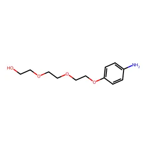 Ethanol, 2-[2-[2-(4-aminophenoxy)ethoxy]ethoxy]- structure