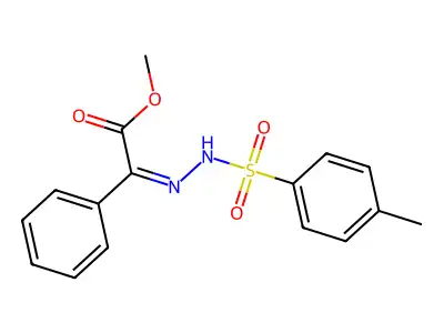 Methyl 2-[(4-methylphenyl)sulfonylhydrazinylidene]-2-phenylacetate structure