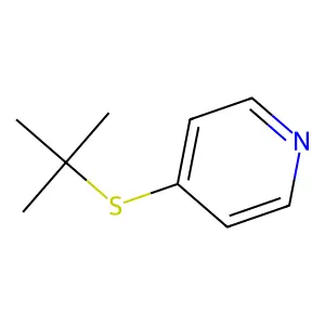 Pyridine, 4-(tert-butylthio)- structure