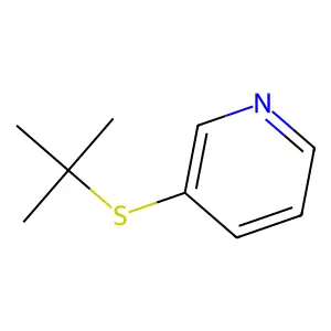 Pyridine, 3-(tert-butylthio)- structure