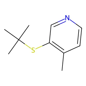 4-Picoline, 3-(tert-butylthio)- structure