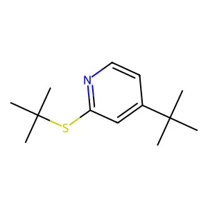 Pyridine, 4-tert-butyl-2-(tert-butylthio)- structure
