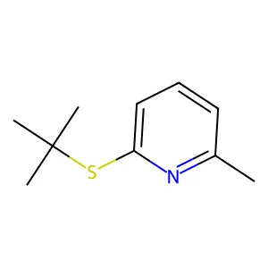 2-Picoline, 6-(tert-butylthio)- structure