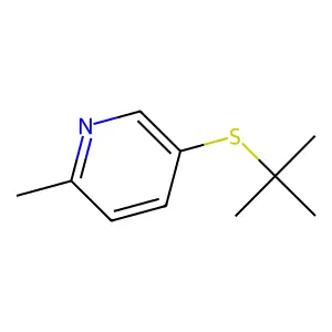 2-Picoline, 5-(tert-butylthio)- structure