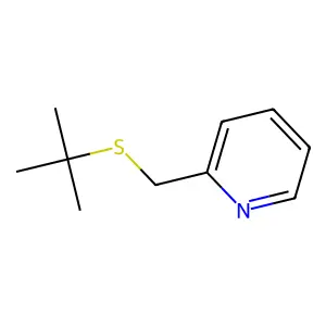 Pyridine, 2-[(tert-butylthio)methyl]- structure