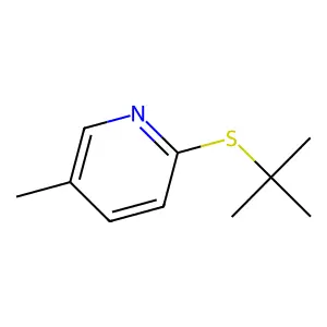 3-Picoline, 6-(tert-butylthio)- structure