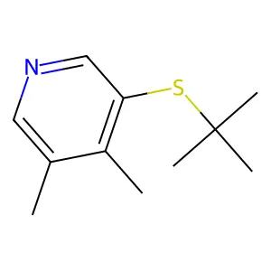 3-Tert-butylsulfanyl-4,5-dimethylpyridine structure