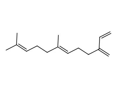 7,11-Dimethyl-3-methylene-1,6,10-dodecatriene structure