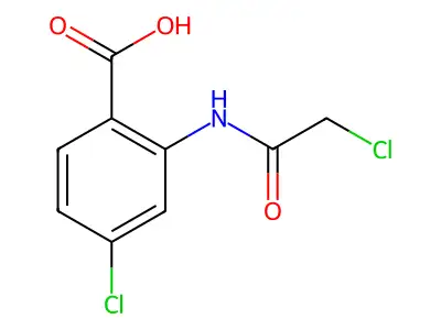 4-Chloro-2-(2-chloroacetamido)benzoic acid structure