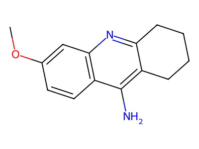 6-Methoxy-1,2,3,4-tetrahydroacridin-9-amine structure