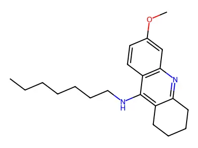 9-Acridinamine, 1,2,3,4-tetrahydro-N-heptyl-6-methoxy- structure