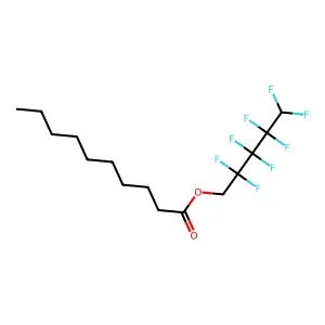 Decanoic acid, 2,2,3,3,4,4,5,5-octafluoropentyl ester structure
