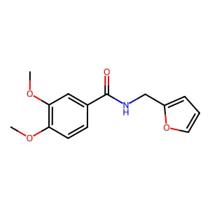 N-(furan-2-ylmethyl)-3,4-dimethoxybenzamide structure