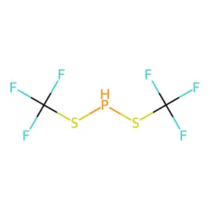 Phosphinodithioic acid, bis(trifluoromethyl) ester structure