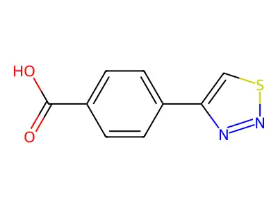 4-(1,2,3-Thiadiazol-4-yl)benzoic acid structure