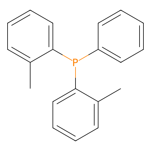 Phenyldi-o-tolylphosphine structure