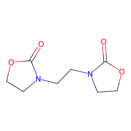 3,3'-(1,2-Ethanediyl)bis(1,3-oxazolidin-2-one) structure