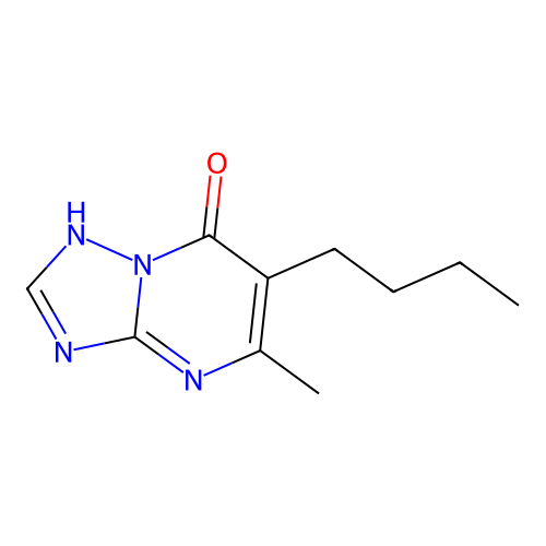 6-butyl-5-methyl[1,2,4]triazolo[1,5-a]pyrimidin-7(4H)-one structure