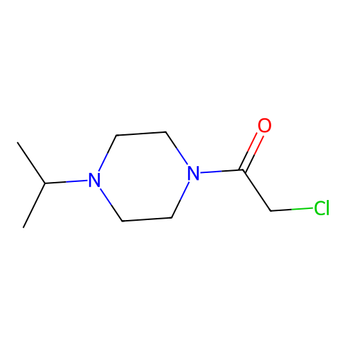2-Chloro-1-(4-isopropylpiperazin-1-yl)ethanone structure