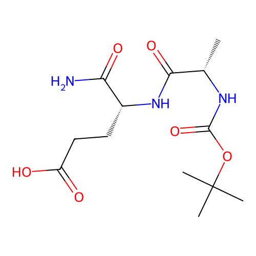 N-((1,1-Dimethylethoxy)carbonyl)-L-alanyl-D-alpha-glutamine structure