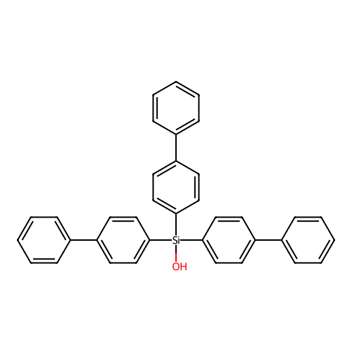 Tris(4-biphenylyl)silanol structure