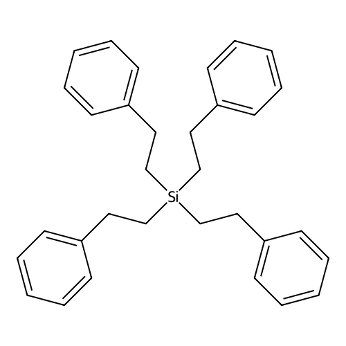 Tetrakis(2-phenylethyl)silane structure