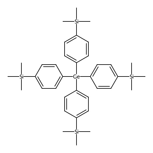 Tetrakis(4-(trimethylsilyl)phenyl)germane structure